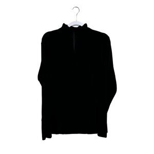 Black Zipper Sweater Male Large